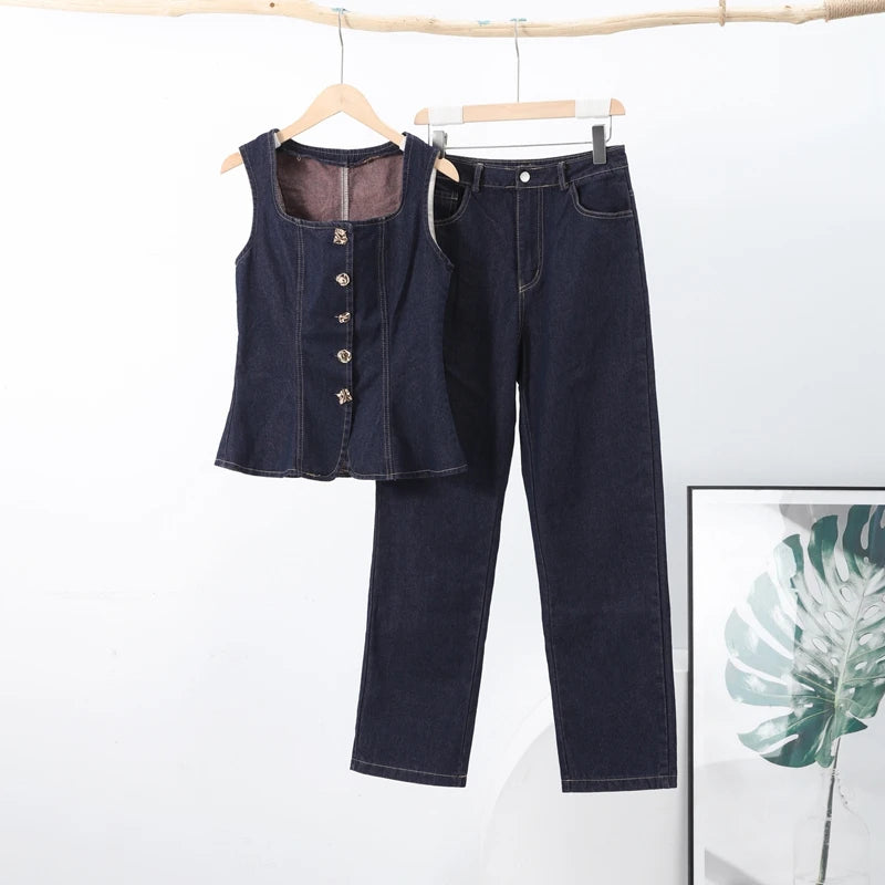 Conjunto Jeans Feminino Coraggio – Lucera