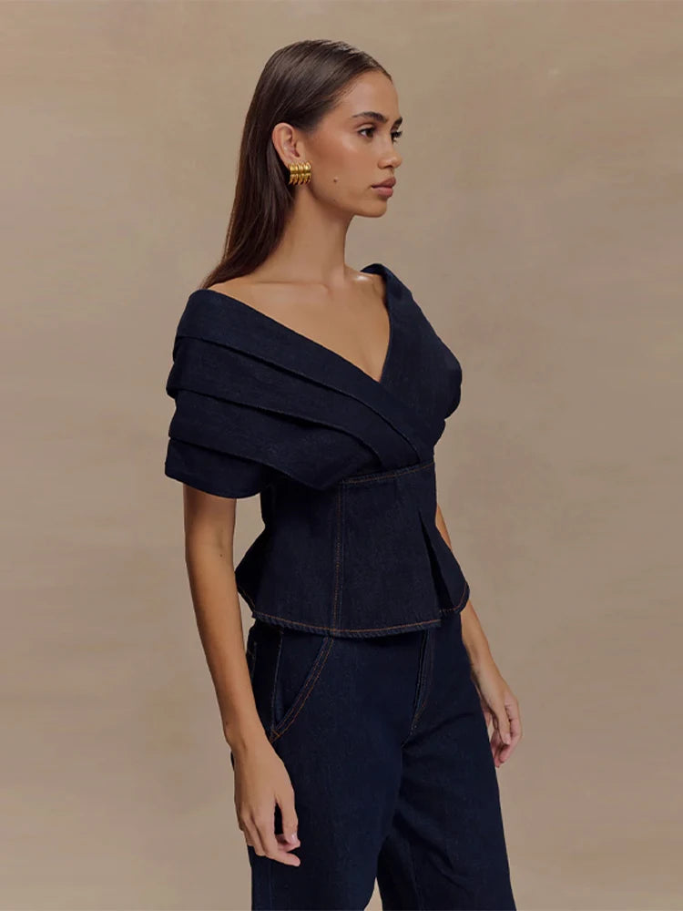 Conjunto Jeans Feminino Coraggio – Aurora